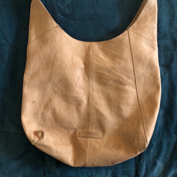 Lucky Brand leather shoulder hobo bag - Picture 3 of 5